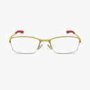 Óculos Descanso Lupa do Vilão Prata Borracha Vermelha