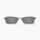 Óculos de Sol Lupa do Vilão Prata Lente Vermelho Ruby