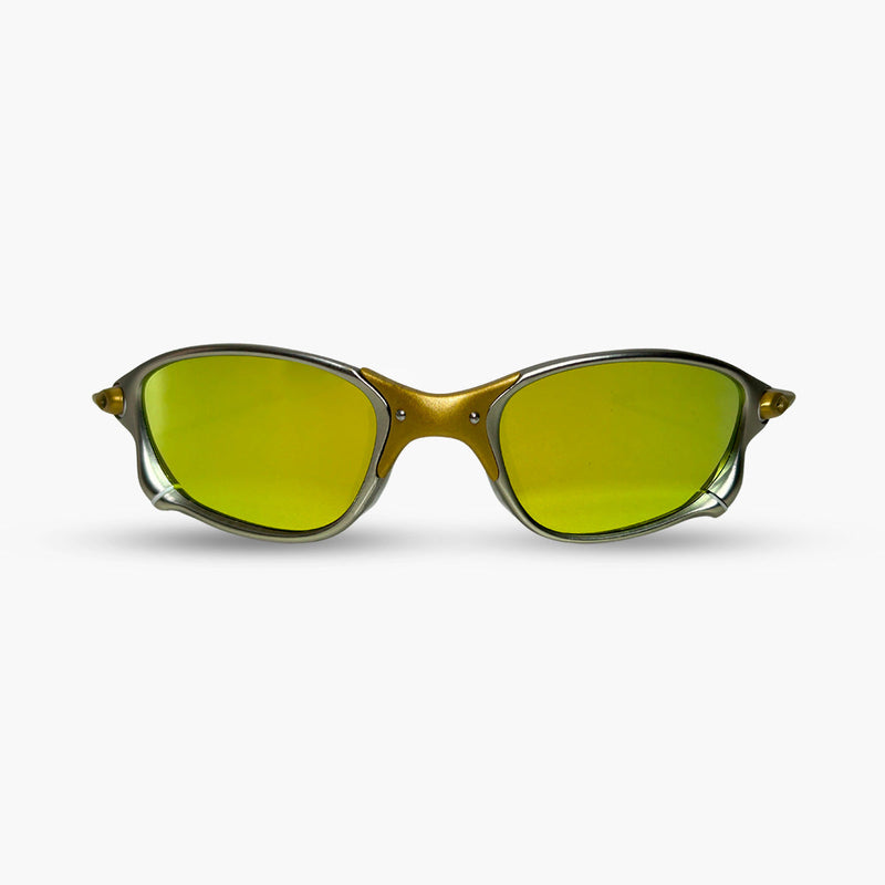Óculos de Sol Double X 24k Gold Borracha Branca