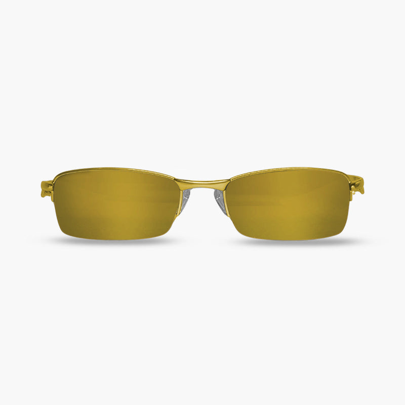 Óculos de Sol Lupa do Vilão Dourado Lente Dourado