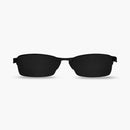 Óculos de Sol Lupa do Vilão Preto Lente Roxo